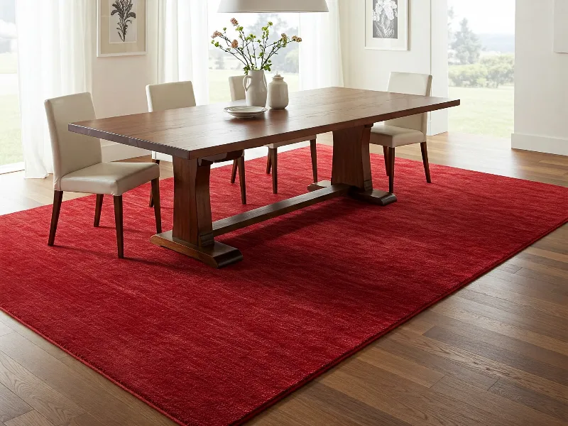 Red Rugs for Dining and Kitchen
